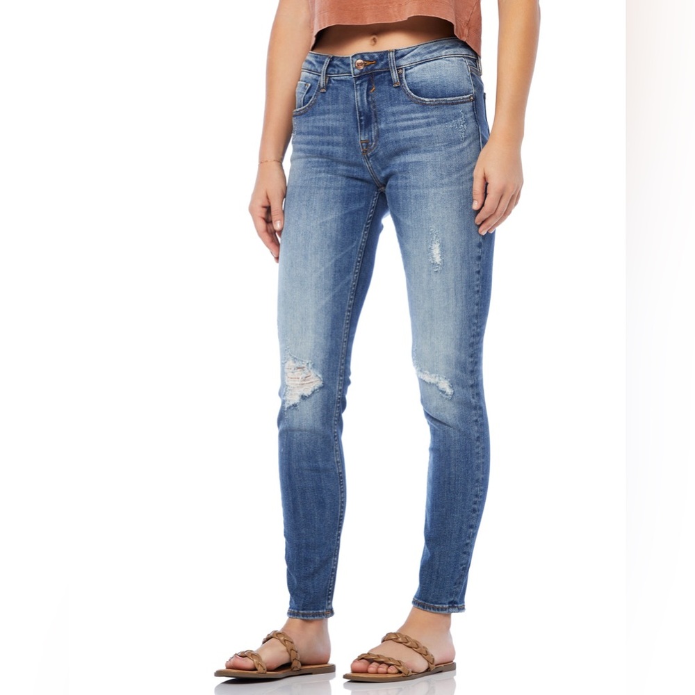 Vigoss Distressed Jagger Skinny Ankle Jeans | Size 32